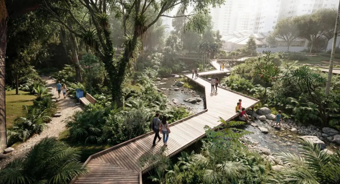 Projeto para o Parque Bixiga recupera e reintegra córrego à cidade