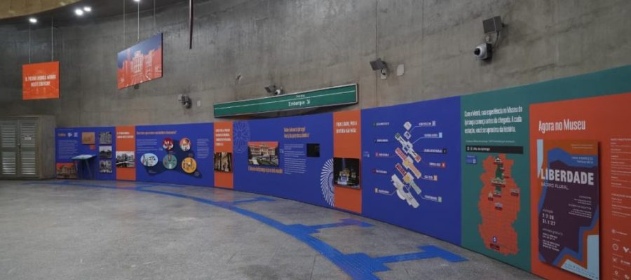 Museu do Ipiranga faz exposição no Metrô Alto do Ipiranga