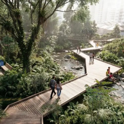 Projeto para o Parque Bixiga recupera e reintegra córrego à cidade